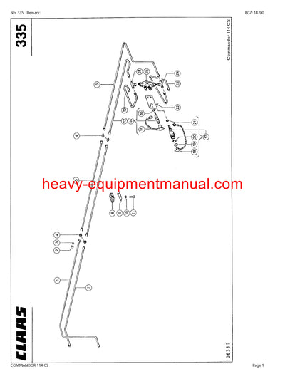 Download Claas Commandor 114 CS Combine Parts Catalog Manual
