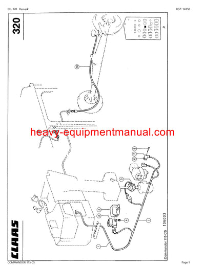 Download Claas Commandor 115 Cs Combine Parts Catalog Manual