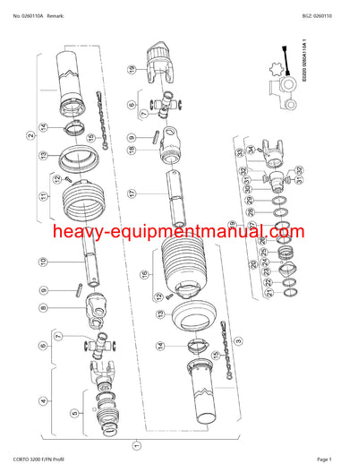 Download Claas Corto 3200 F FN Profil Mower Parts Manual PDF SN F0101000-f0109999