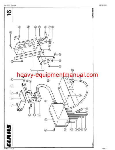 Download Claas Corto 8100 F Mower Parts Catalog Manual PDF Sn 39901015-39999999