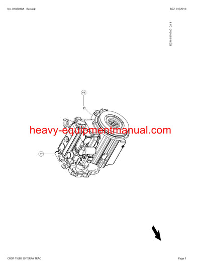 PDF Claas 30 Crop Tiger Terra Trac Combine Parts Manual Download