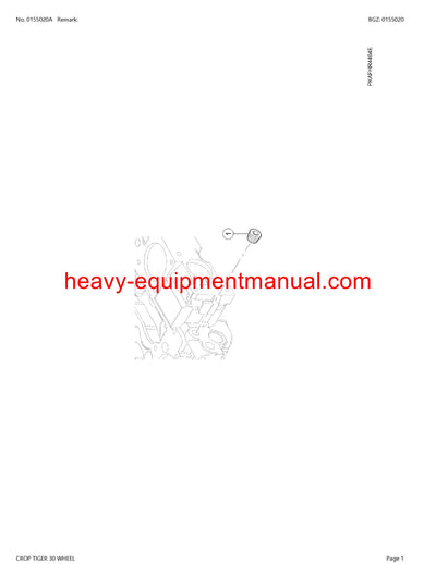 Download Claas Crop Tiger 30 Terra Trac Mid Combine Parts Manual PDF