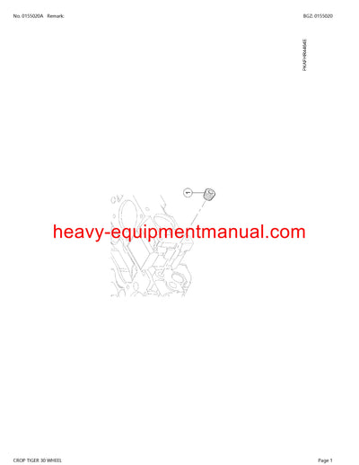 PDF Claas 30 Crop Tiger Terra Trac Mid Combine Parts Manual Download