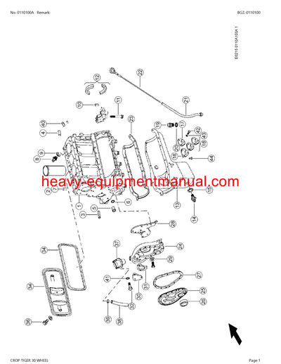 Download Claas Crop Tiger 30 Wheel Combine Parts Manual PDF