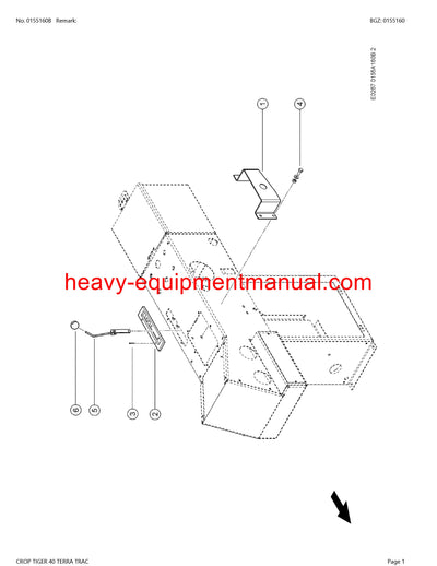 PDF Claas 40 Terra Trac Crop Tiger Combine Parts Manual Download