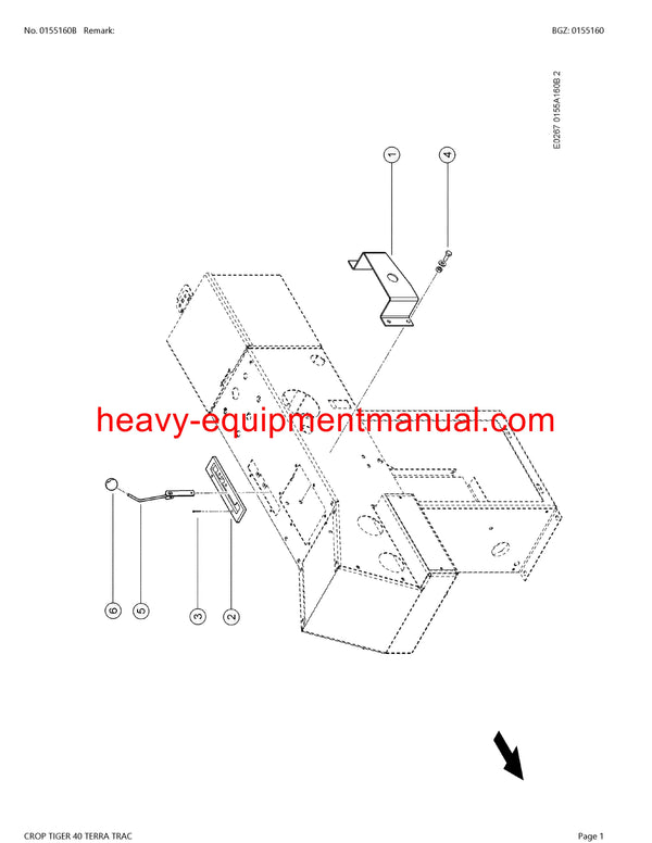 PDF Claas 40 Terra Trac Crop Tiger Combine Parts Manual Download