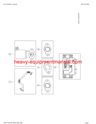 Download Claas Crop Tiger 40 Terra Trac Mid Combine Parts Manual PDF