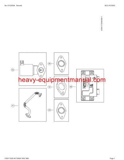 PDF Claas 40 Crop Tiger Terra Trac Mid Combine Parts Manual Download
