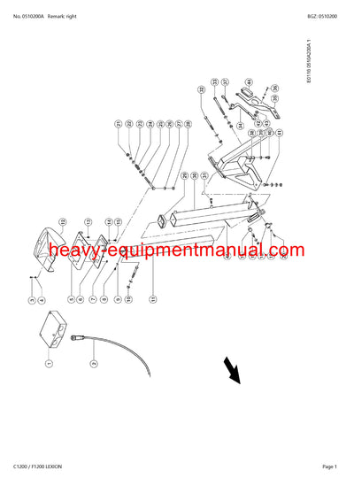 Download Claas C1200 F1200 Lexion Cutterbar Parts Catalog Manual