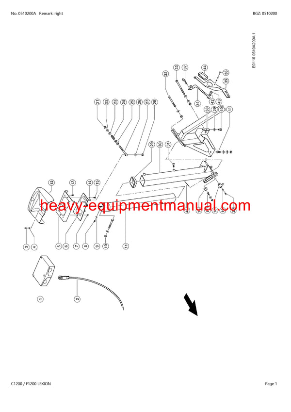 Download Claas C1200 F1200 Lexion Cutterbar Parts Catalog Manual