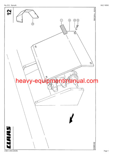 Download Claas C900-C390 Lexion Cutterbar Parts Manual SN 71400011-71499999