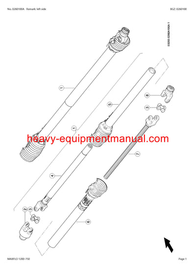 Download Claas Maxflo 1200-750 Cutterbar Parts Catalog Manual