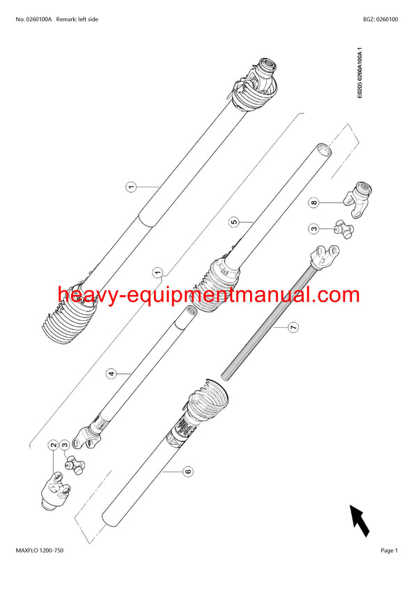 Download Claas Maxflo 1200-750 Cutterbar Parts Catalog Manual