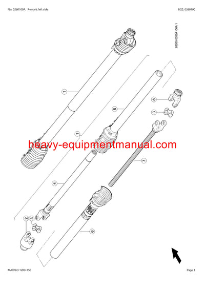 PDF Claas 1200 - 750 Maxflo Cutterbar Parts Manual