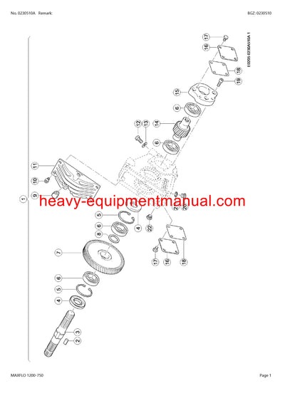 PDF Claas 1200 - 750 Maxflo Cutterbar Parts Manual