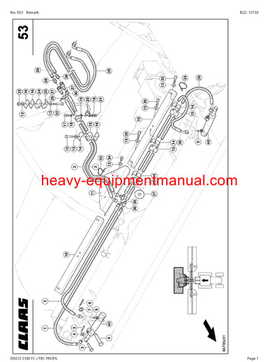 PDF Claas 3100 Fc Frc Disco Profil Mower Parts Manual
