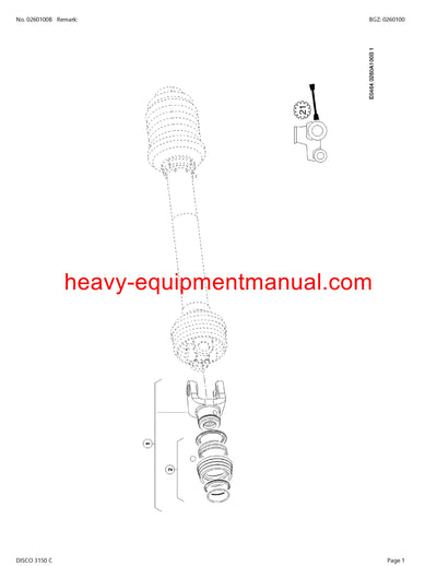 PDF Claas 3150 C Disco Mower Parts Manual