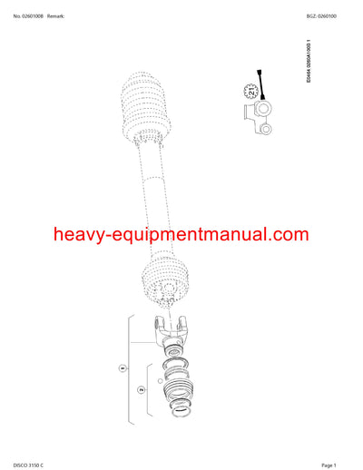 CLAAS DISCO 3150 C MOWER PARTS CATALOG MANUAL SN F7900001-F7909999