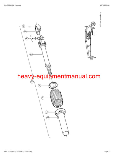 CLAAS DISCO 3200 TC 3200 TRC 3200 TCAS MOWER PARTS CATALOG MANUAL SN F9001001-F9099999