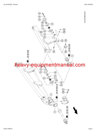 PDF Claas 3900 TC Disco Mower Parts Manual