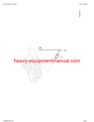 CLAAS DOMINATOR 130 COMBINE PARTS CATALOG MANUAL (SN: C1400011-C1499999)