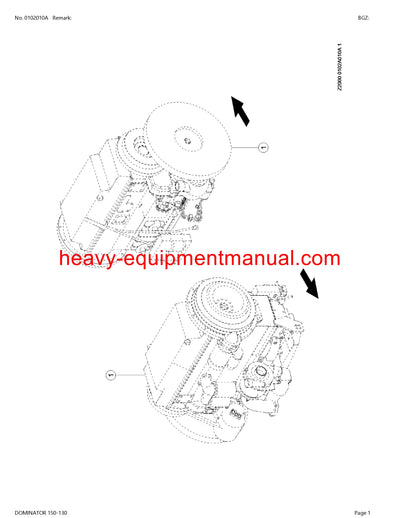 CLAAS DOMINATOR 150-130 COMBINE PARTS CATALOG MANUAL (SN: 15609072-15699999)