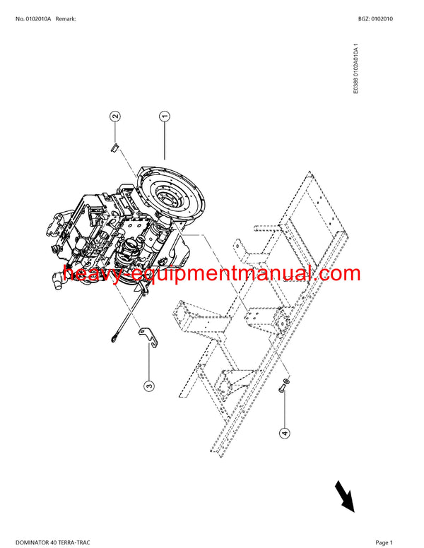 PDF Claas 40 Dominator Terra-Trac Combine Parts Manual