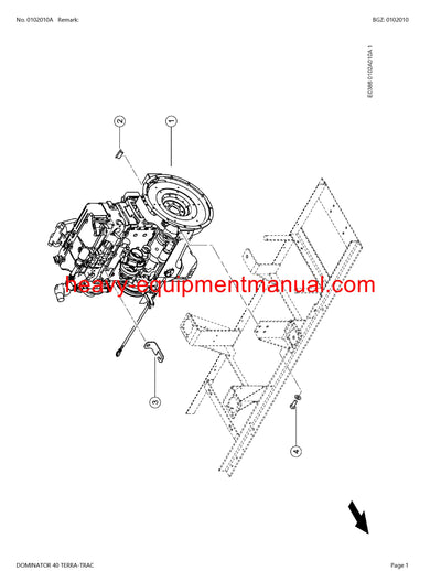 CLAAS DOMINATOR 40 TERRA-TRAC COMBINE PARTS CATALOG MANUAL