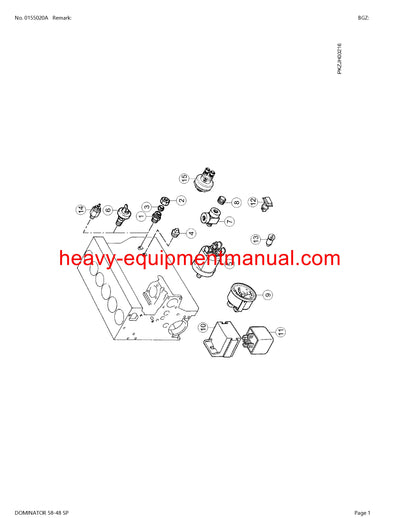 CLAAS DOMINATOR 58-48 SP COMBINE PARTS CATALOG MANUAL