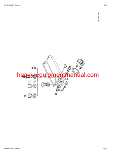 CLAAS DOMINATOR 58-48 SP COMBINE PARTS CATALOG MANUAL