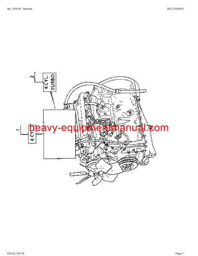 PDF Claas 105 - 95 Ergos Tractor Parts Manual