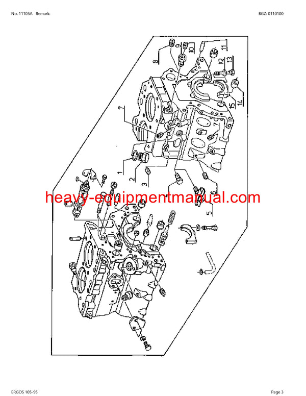PDF Claas 105 - 95 Ergos Tractor Parts Manual