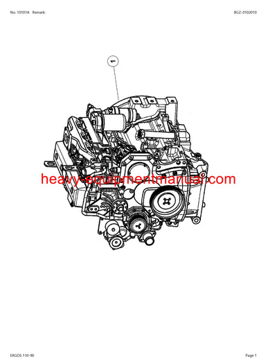 CLAAS ERGOS 110-90 TRACTOR PARTS CATALOG MANUAL SN CT92G0001 - CT92G2999