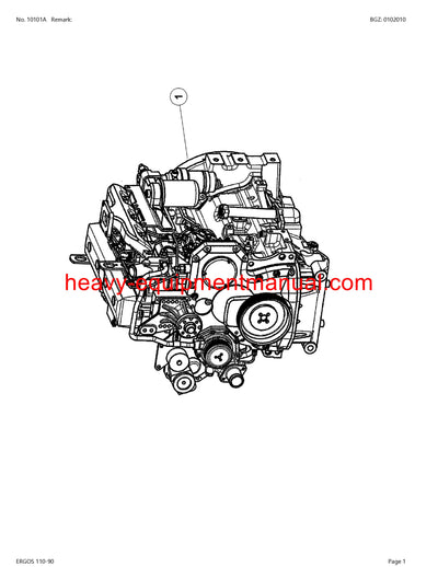 PDF Claas 110 - 90 Ergos Tractor Parts Manual