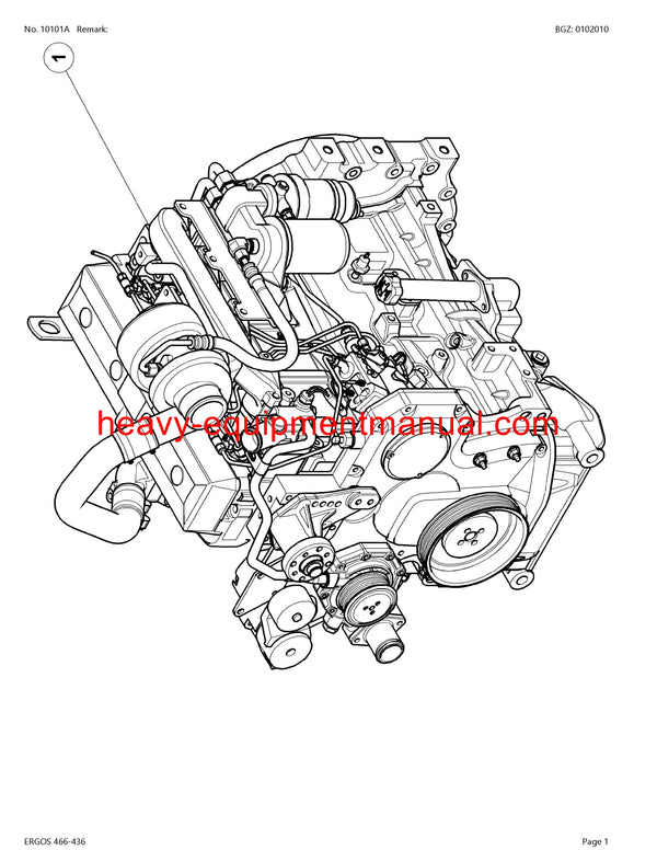 CLAAS ERGOS 466-436 TRACTOR PARTS CATALOG MANUAL SN CT91G3001 - CT91G9999