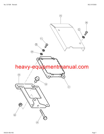 CLAAS ERGOS 466-436 TRACTOR PARTS CATALOG MANUAL SN CT62G3001 - CT62G9999