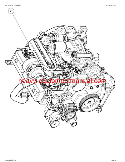 PDF Claas 466 - 436 Ergos Tractor Parts Manual