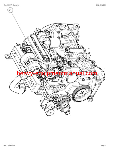 CLAAS ERGOS 466-436 HYDROSHIFT TRACTOR PARTS CATALOG MANUAL SN CTO3G3001 - CT03G9999