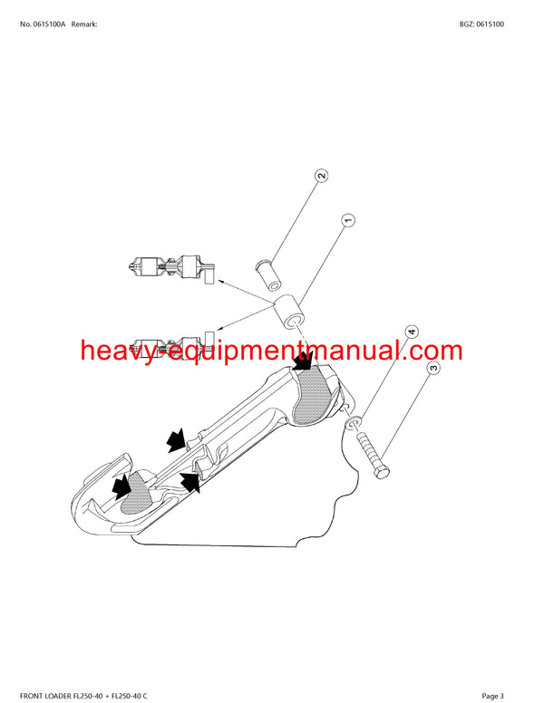 CLAAS FRONTLOADER FL250-40 FL250-40C TRACTOR PARTS CATALOG MANUAL SN B9200001 - B9209999