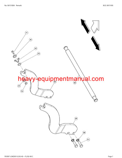 PDF Claas FL250-40 FL250-40C Frontloader Tractor Parts Manual