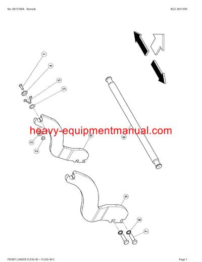 CLAAS FRONTLOADER FL250-40 FL250-40C TRACTOR PARTS CATALOG MANUAL SN B9700010 - B9709999