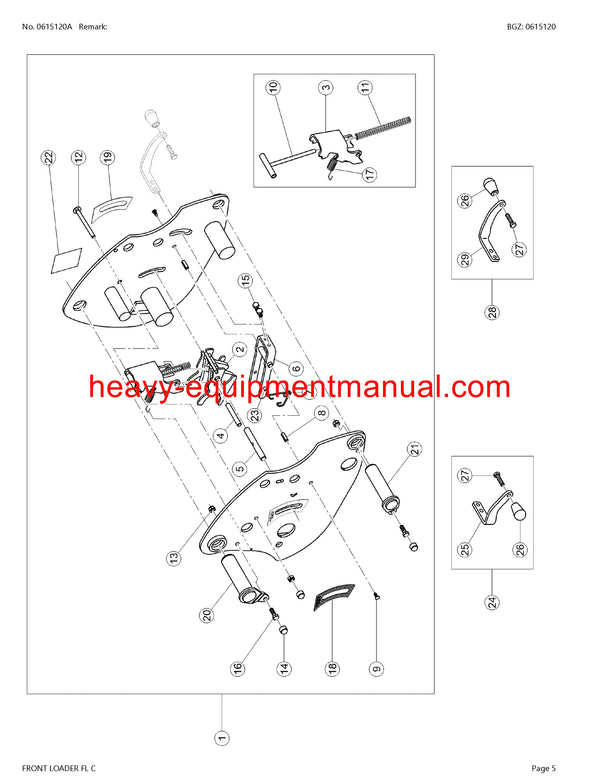 PDF Claas Fl150 - 60 Frontloader Tractor Parts Manual