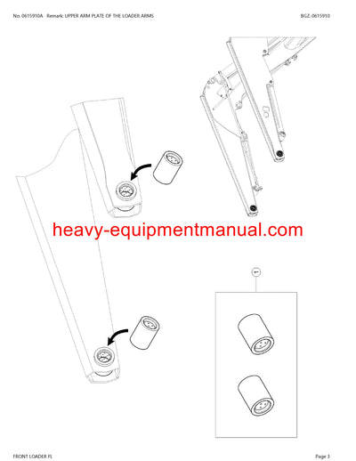 CLAAS FRONTLOADER FL TRACTOR PARTS CATALOG MANUAL SN B9100011 - B9109999