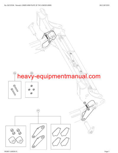 PDF Claas 400 - 100 Frontloader Adaptation Fl/tractor Parts Manual