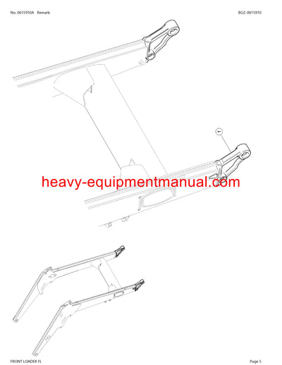 CLAAS FRONTLOADER FL TRACTOR PARTS CATALOG MANUAL SN B9100011 - B9109999