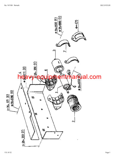 CLAAS HISTORIC 174-74 TZ TRACTOR PARTS CATALOG MANUAL SN CT52K0001 - CT52K0199