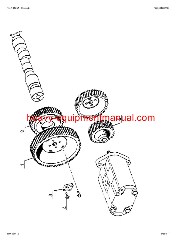 CLAAS HISTORIC 180-160 TZ TRACTOR PARTS CATALOG MANUAL SN CT42K0001 - CT42K0334