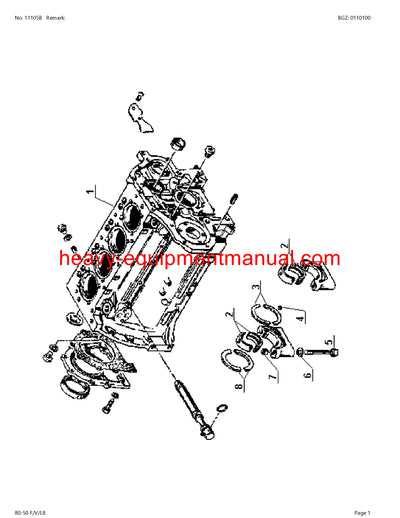 PDF Claas 80 - 50 F/V/LB Historic Tractor Parts Manual