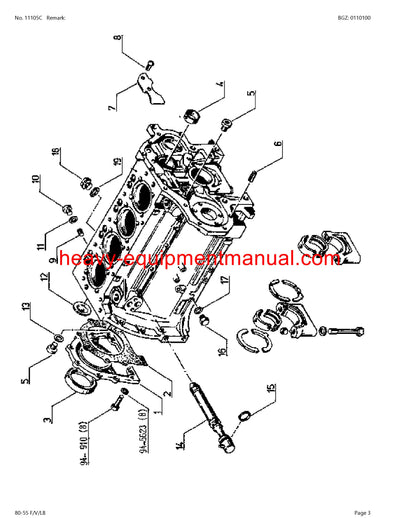 CLAAS HISTORIC 80-55 F V LB TRACTOR PARTS CATALOG MANUAL SN CT72D0001 - CT72D2150