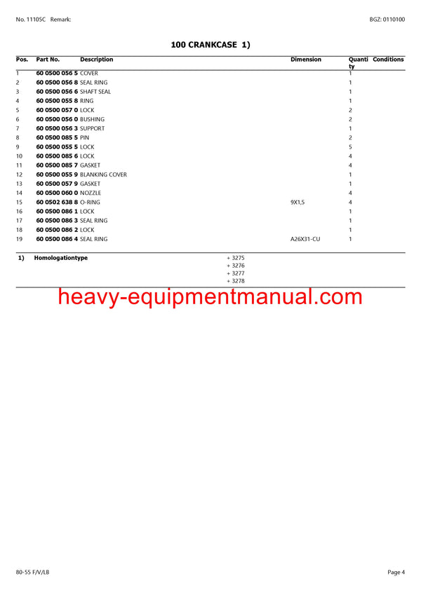 CLAAS HISTORIC 80-55 F V LB TRACTOR PARTS CATALOG MANUAL SN CT46D0467 - CT46D2100